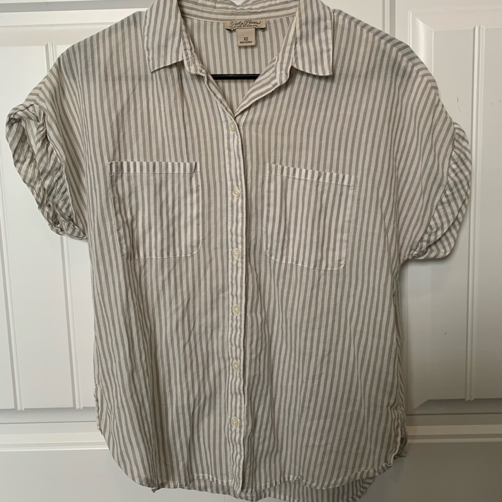 Striped button up
